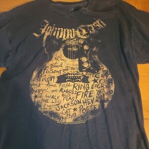 Johnny Cash Vintage Style Guitar Graphic Tee by Zion Rootswear | Men’s Large